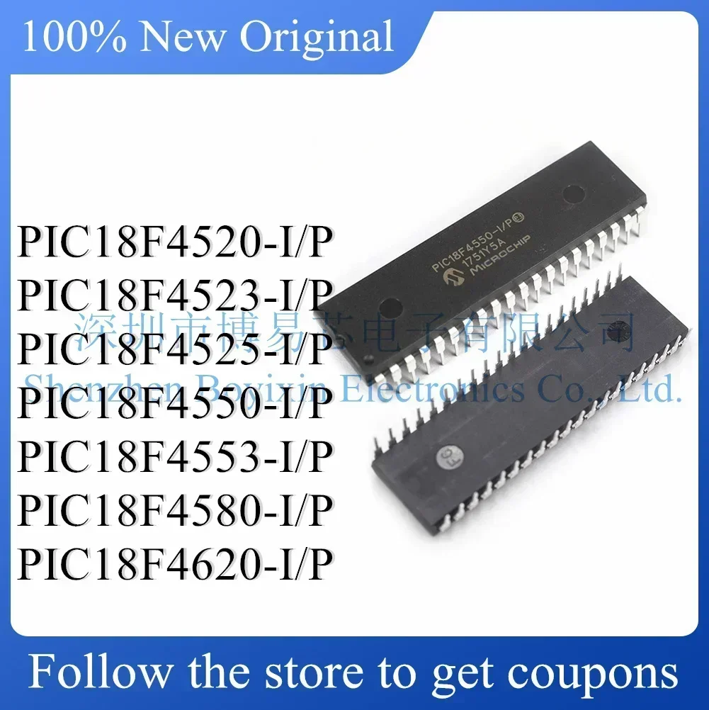 

PIC18F4520 PIC18F4523 PIC18F4525 PIC18F4550 PIC18F4553 PIC18F4580 PIC18F4620-I/P Hard shell