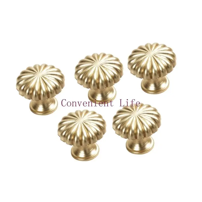 L1EE 5/10 قطعة سبائك الألومنيوم مقبض كابينة خزانة تسحب اليقطين مقبض درج الأثاث مقبض ديكور الأثاث الأجهزة