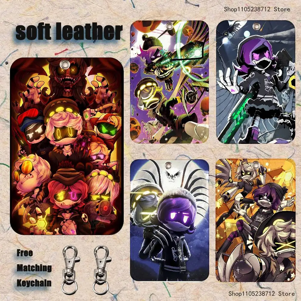 M-Murders D-Drones أنيمي L-Laple نمط حامل بطاقة جلدية المفاتيح حلقة رئيسية قفل الباب الوصول العلامات حافظة بطاقات الهوية بطاقة المفاتيح #1