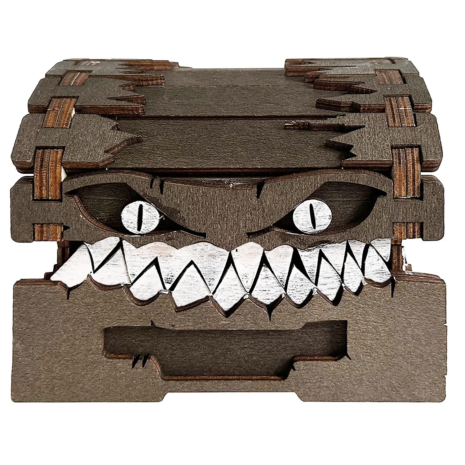 

Treasure Chest Strange Hand Dice Storage Building Block Box Wooden Crafts Desktop Ornaments Wine Glass Storage Box