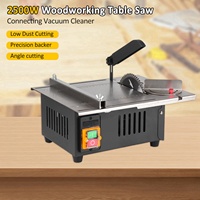 2500W  Woodworking Decoration Table Saw Newly Upgraded Stainless Steel Table Top with Angle Ruler and Adjustable Backing