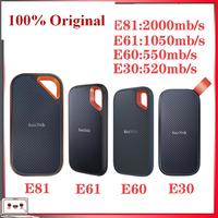 Sandisk Portable External PSSD 480GB 4TB 2000MB/s Hard Drive USB 3.1 Type-C 500GB 1TB 2TB Solid State Disk For Laptop Desktop