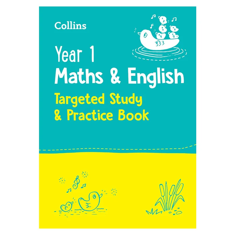 Collins Year 1 Maths And English Targeted Study  Practice Book Collins Harper Collins UK 9780008398774 Book