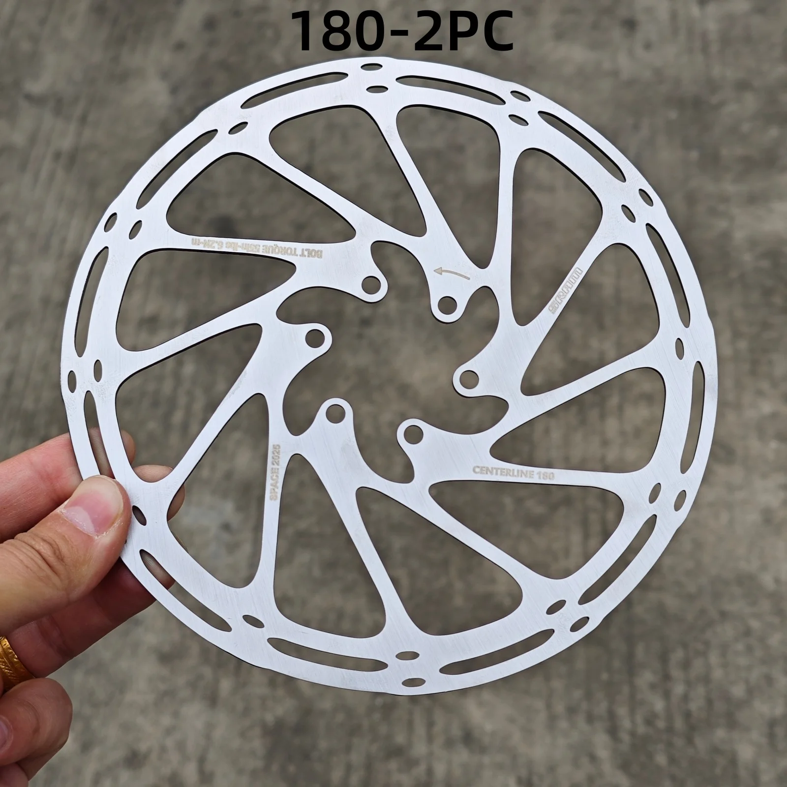 MTB-Bremsrotor 140mm für SRAM Centerline Rotor Rennrad Hydraulische Scheibenbremse Rotor 160mm 180/203mm Mountainbike-Teil
