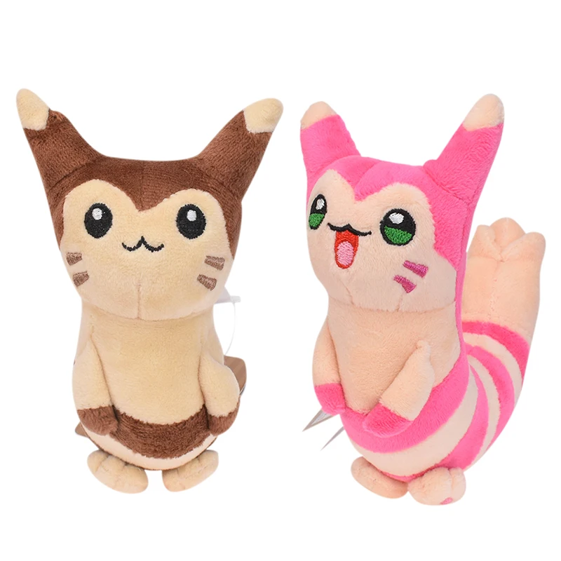 Furret Plush Toys Pink Brown Squirrel Anime Kawaii Plushies Doll 15-45CM Peluche Cushion Pillow Birthday Present Gifts