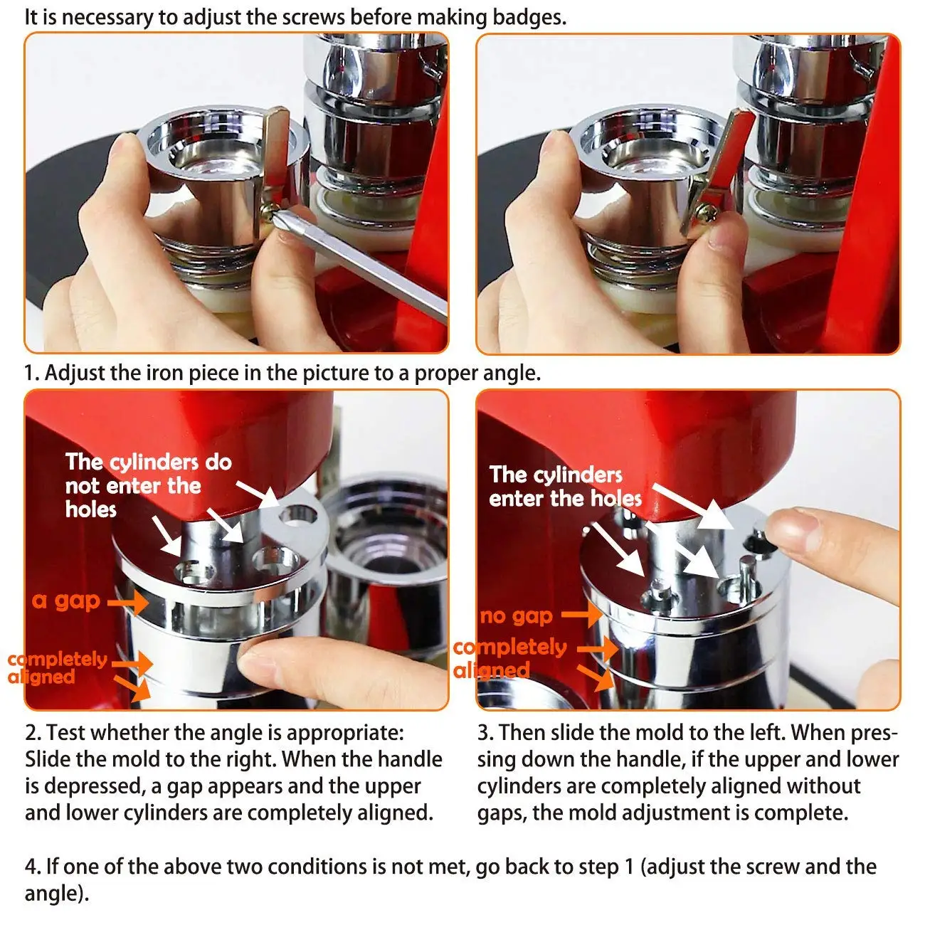 ZEQUAN Children DIY Metal Round Button Badge Making Machine Manual Button Badge Button Maker Machine for DIY Round Pin Maker