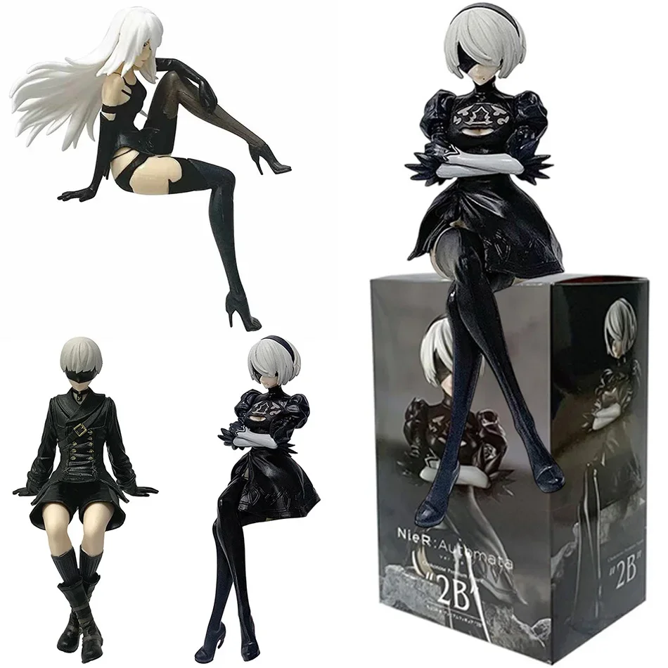 15Cm Anime Original SEGA Nier:automata Ver1.1A 2B Yorha No. 2 Type B Premium Chokonose Figure PVC Model Collectible Toys