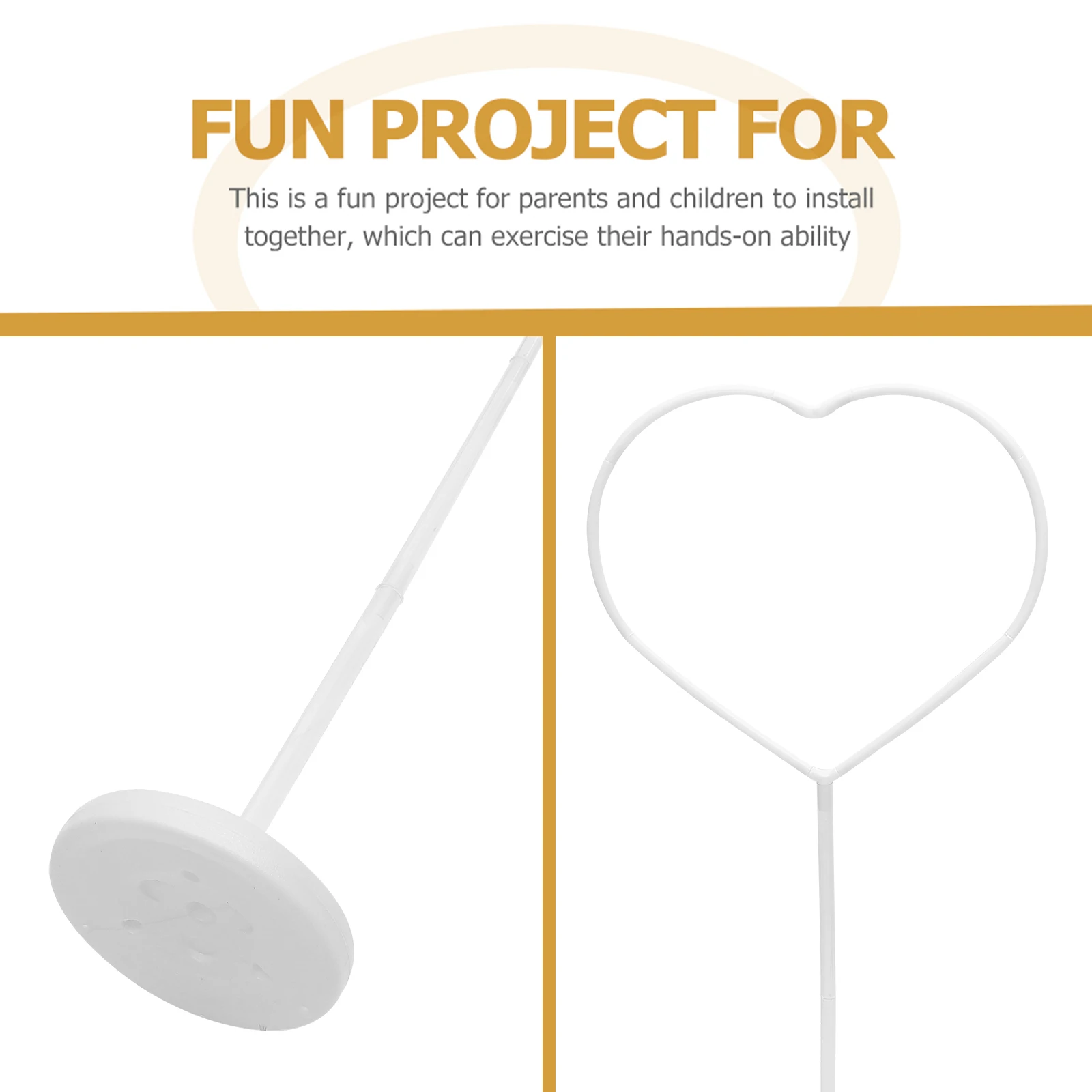 

1Set Balloon Holder Material Reusable Durable Plastic Simple Installation Balloon Decorative Product Balloons Stand Kit