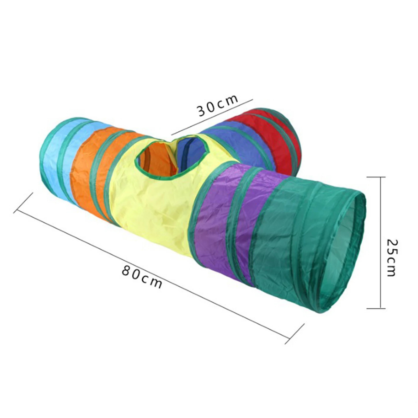 Cat Tunnel Collapsible Crawl Tube Agility Trainer Cats Hole Toy