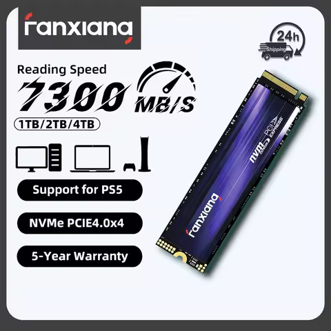 Fanxiang S880 M.2 SSD 1TB 2TB 4TB 7300MB/s PCIe4.0x4 M.2 NVMe SSD Drive 2280 Size Internal Solid State Drive For PS5 Laptop PC