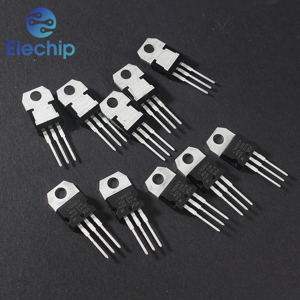 5pcs L7805CV  L7806CV L7808CV L7810CV L7812CV L7815CV L7818CV L7824CV L7905CV L7909CV L7912CV LM317T  TO-220 MOSFET Transistor