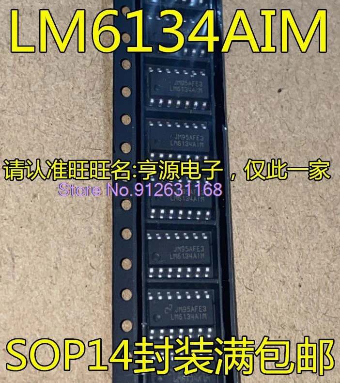 (10PCS/LOT)  LM6134AIMX LM6134AIM LM6134 SOP14