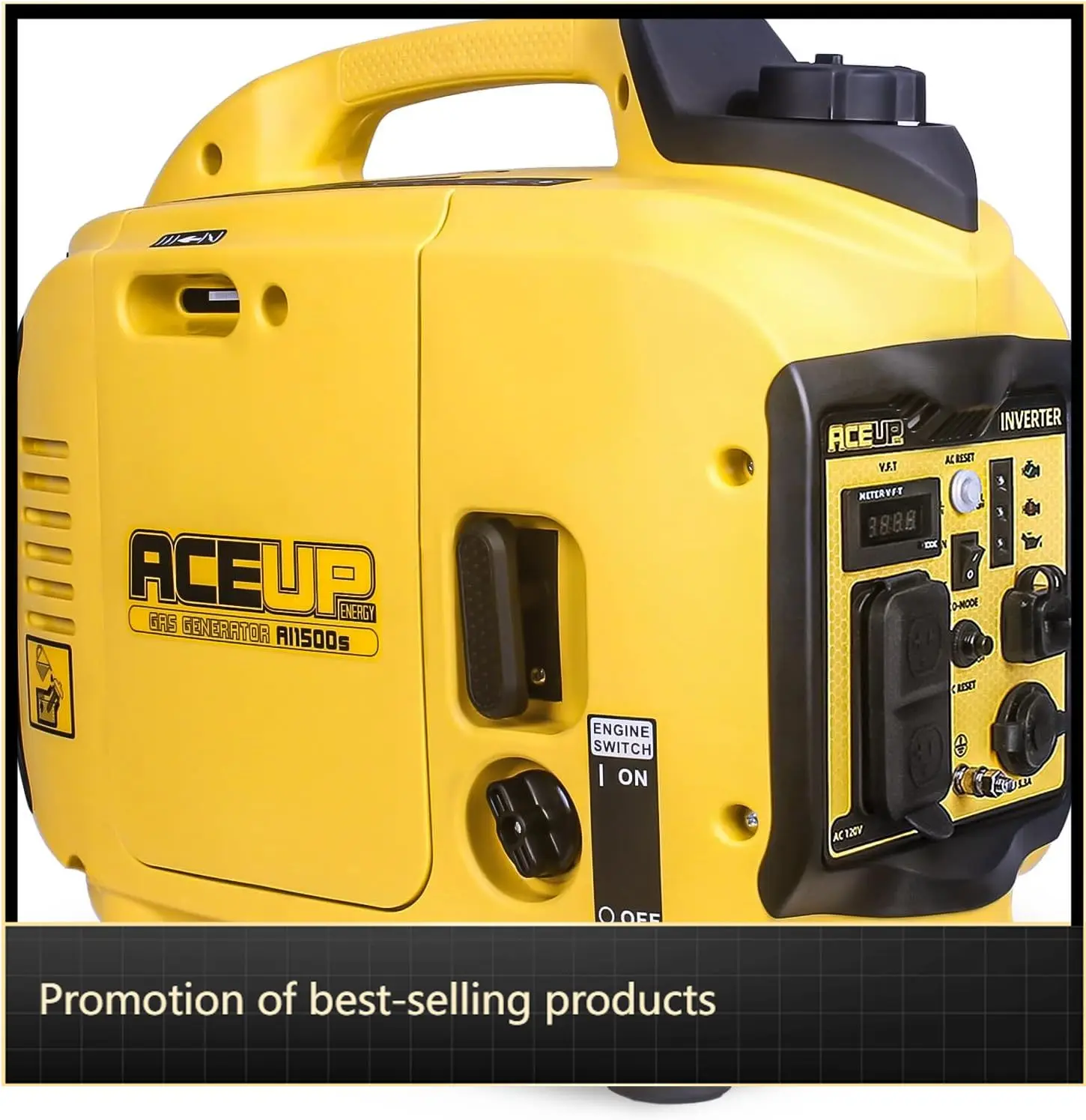 

EPA Compliant Ultra Quiet 1500 Watt Gas Powered Portable Inverter Generator For Home