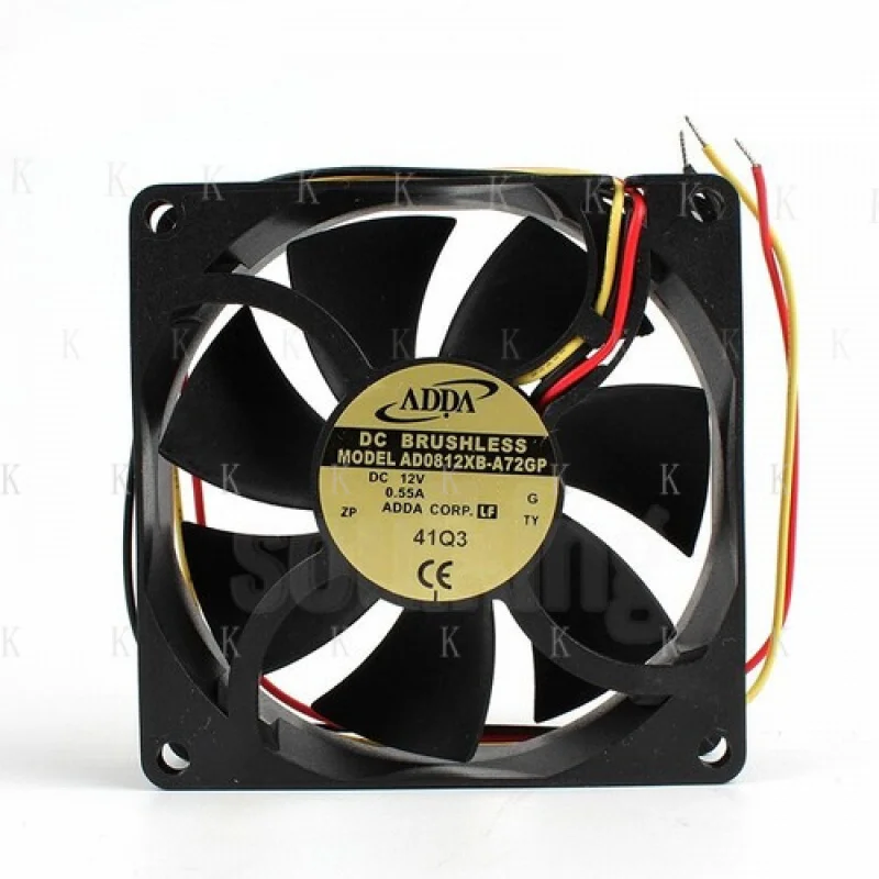 

C FOR ADDA AD0812XB-A72GP 8025 12V 0.55A 3-wire alarm large airflow fan