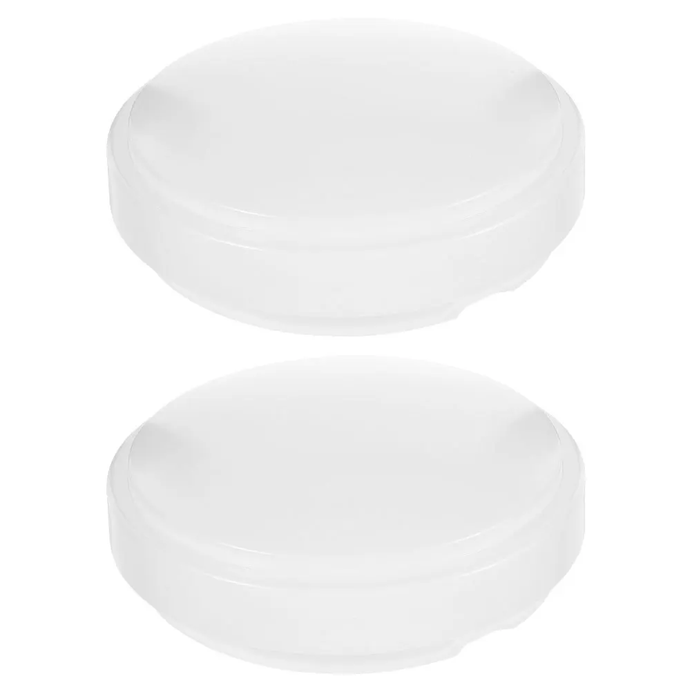 

2pcs Round Flush Mount Light Cover 18.7Cm Universal Plastic Ceiling Shade Shatterproof Replacement For Kitchen Garage Office