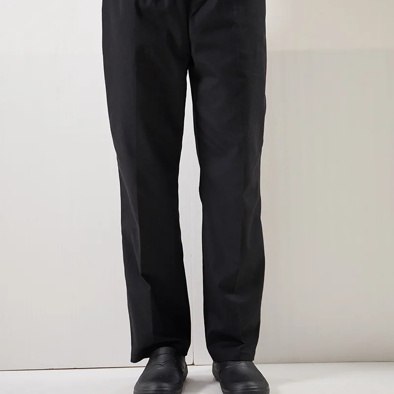 أسود للجنسين الشيف خدمة كوك موحدة الشيف دي بارتي التنفيذي الشيف بانت طويل مطاطا مطعم خدمة الطعام الملحقات الشيف