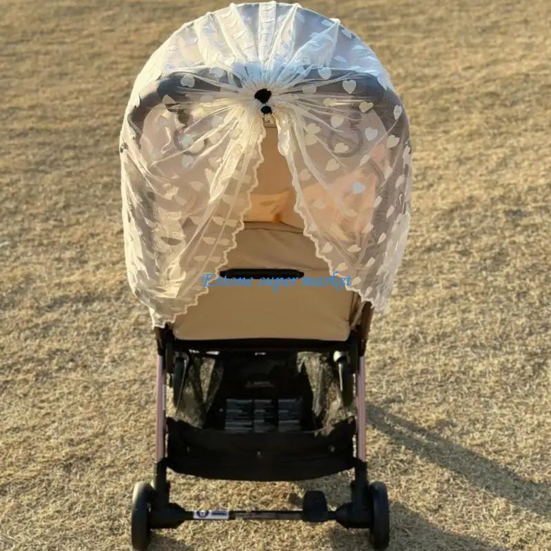 090B Fly Net for Baby Strollers and Bassinets Mesh Fly Protections Cover Sleeve