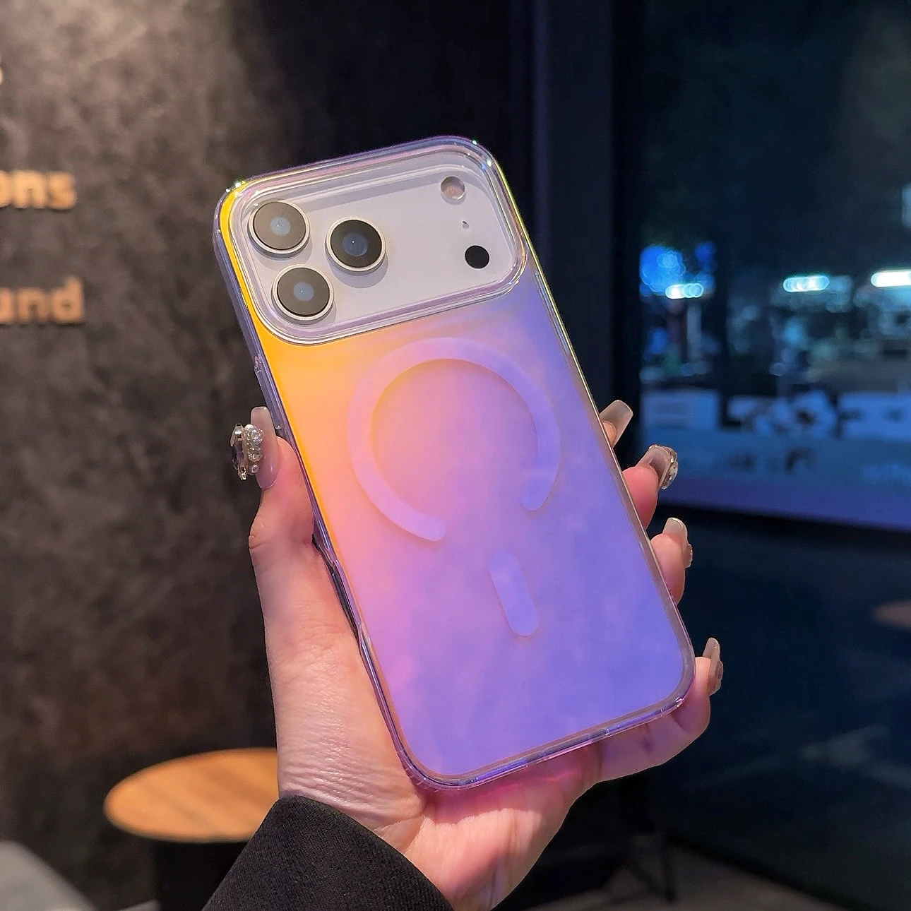 Luggage phone case For Apple iPhone17 Pro Max 17Pro 17Air case Dazzling Stripe Premium Gradient Color