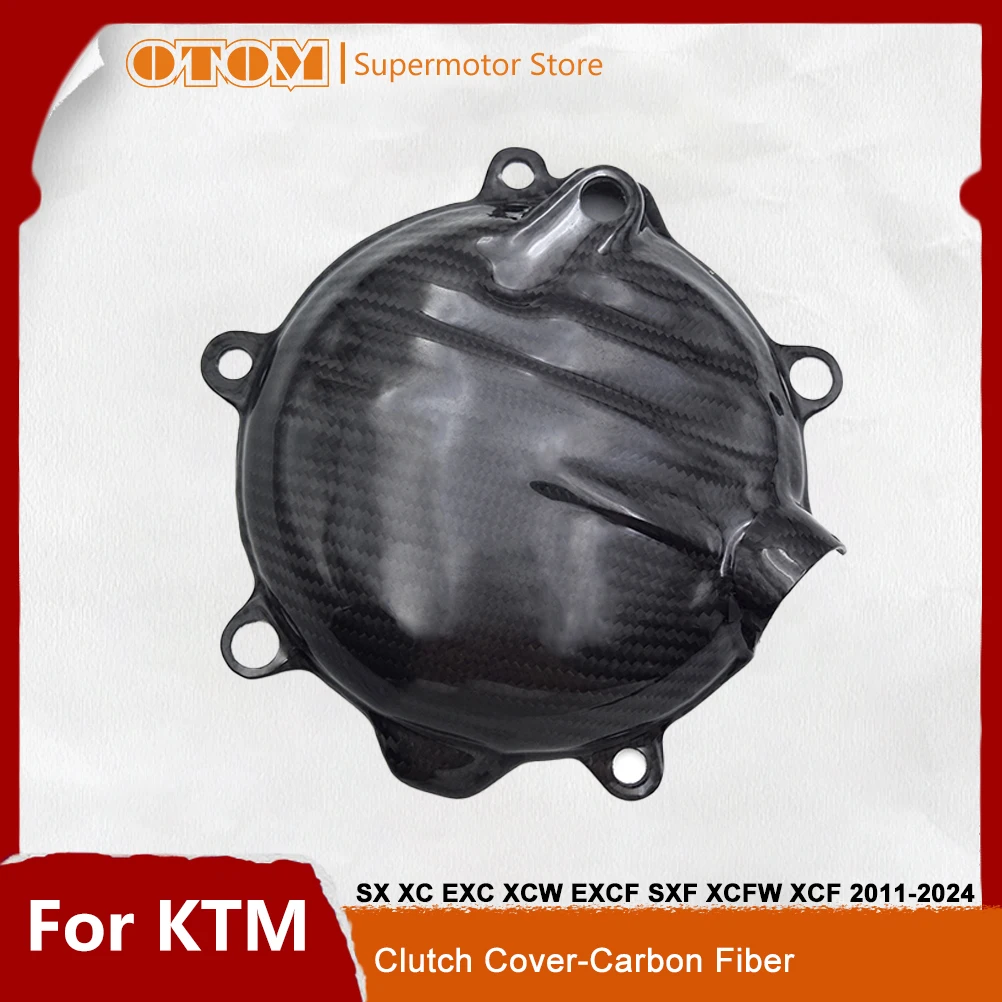 

Motorcycle Accessories Clutch Cover Guard Engine Crankcase Carbon Fiber Protector For KTM SX XC EXC XCW EXCF XCFW 2011-2024 Bike