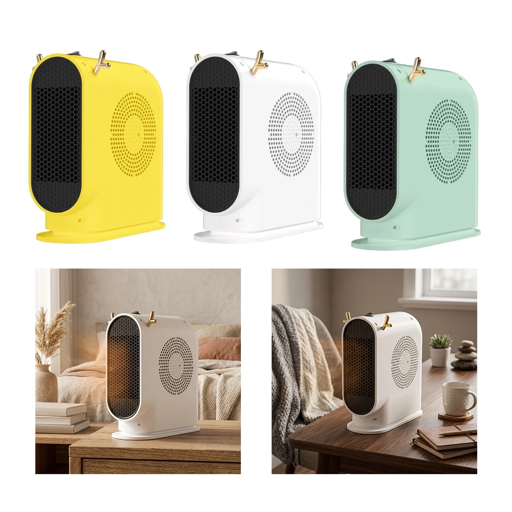 Portable For Mini Heater Fast Heating For Ultra Quiet Energy Saving Plastic Desktop Warmer For Home Office Bedroom Living Room