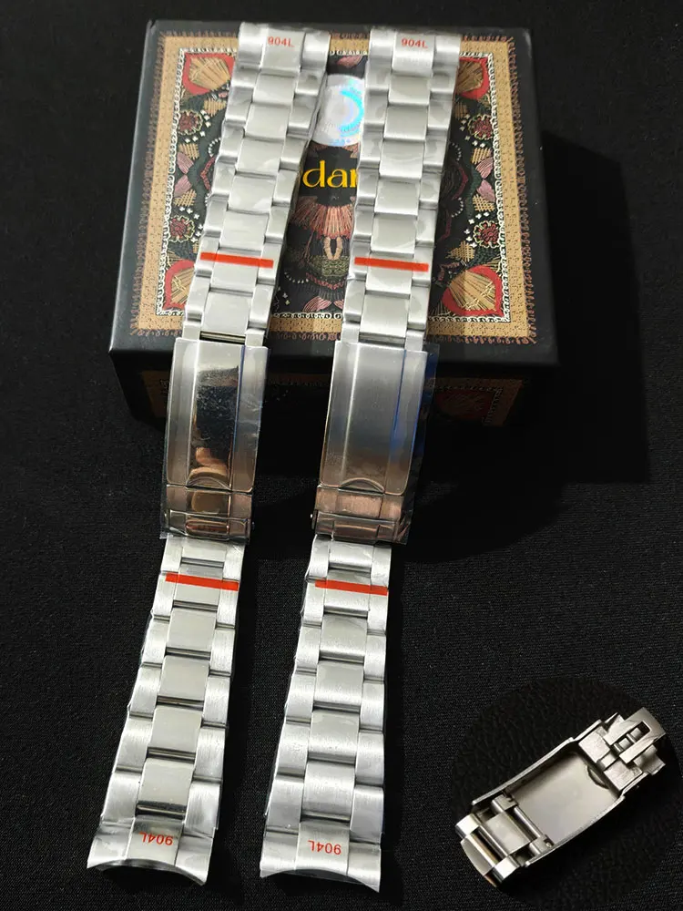 20mm 21mm Stainless Steel Watchband For Rolex Submariner Daytona Sup Gmt Men'S Traditional Watch Metal Oyster Bracelet 904 Strap