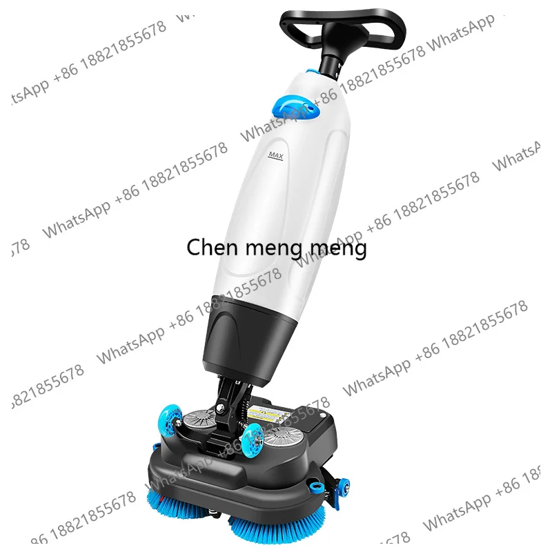 

Supermarket Workshop Restaurant Hotel Commercial Double Brush Small Floor Scrubber Hand Push Suction Mopping Integrated
