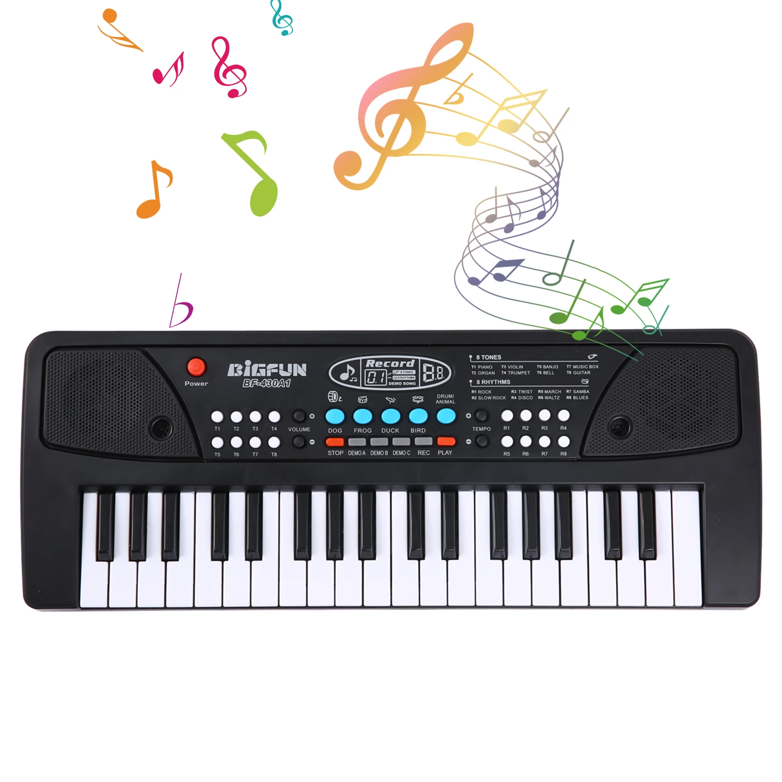 

37 Keys Digital Electronic Keyboard Kids Multifunctional Electric Piano For Piano Student With Microphone Musical Instrument