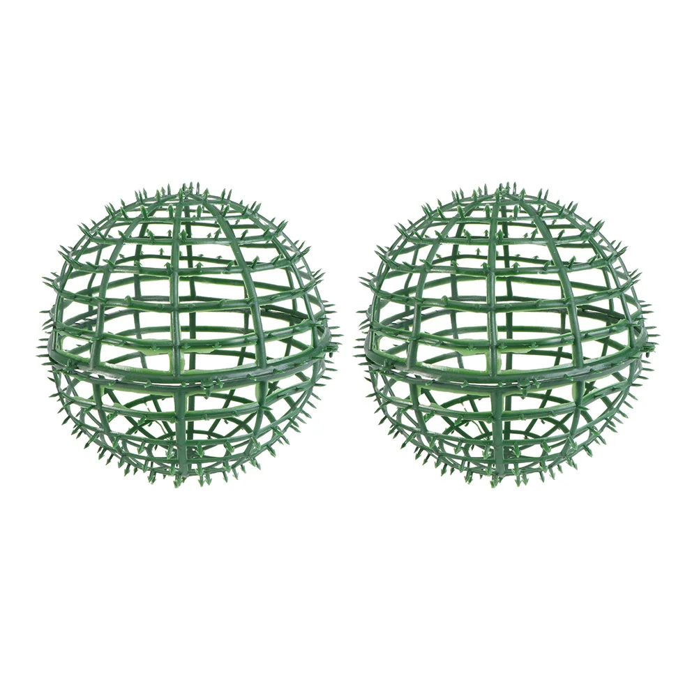2-częściowe sztuczne rośliny zewnętrzne Aranżacja kwiatowa Stojak z bukszpanu Dekoracyjna ramka Zielona kula Trawa