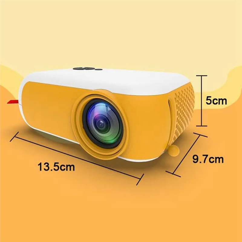 

A10 Portable Mini Video Projector 480X360 Pixel Beamer Home Theater Phone Mirroring Movie Display Projector Gift-EU Plug