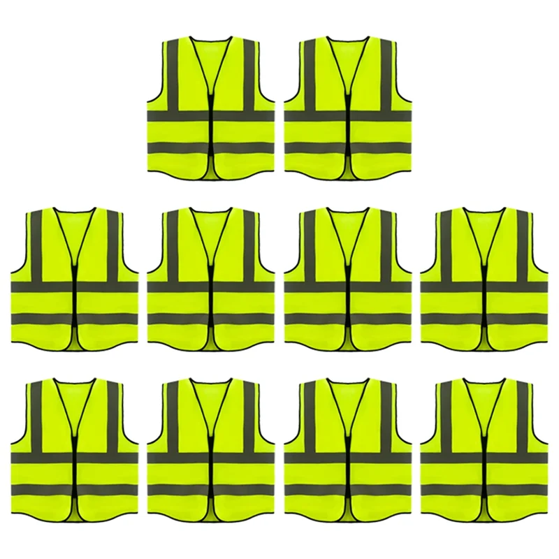 

Жилет безопасности, яркая неоновая строительная защитная пленка, светоотражающий жилет, защитная предупреждающая одежда, защита от пересечения