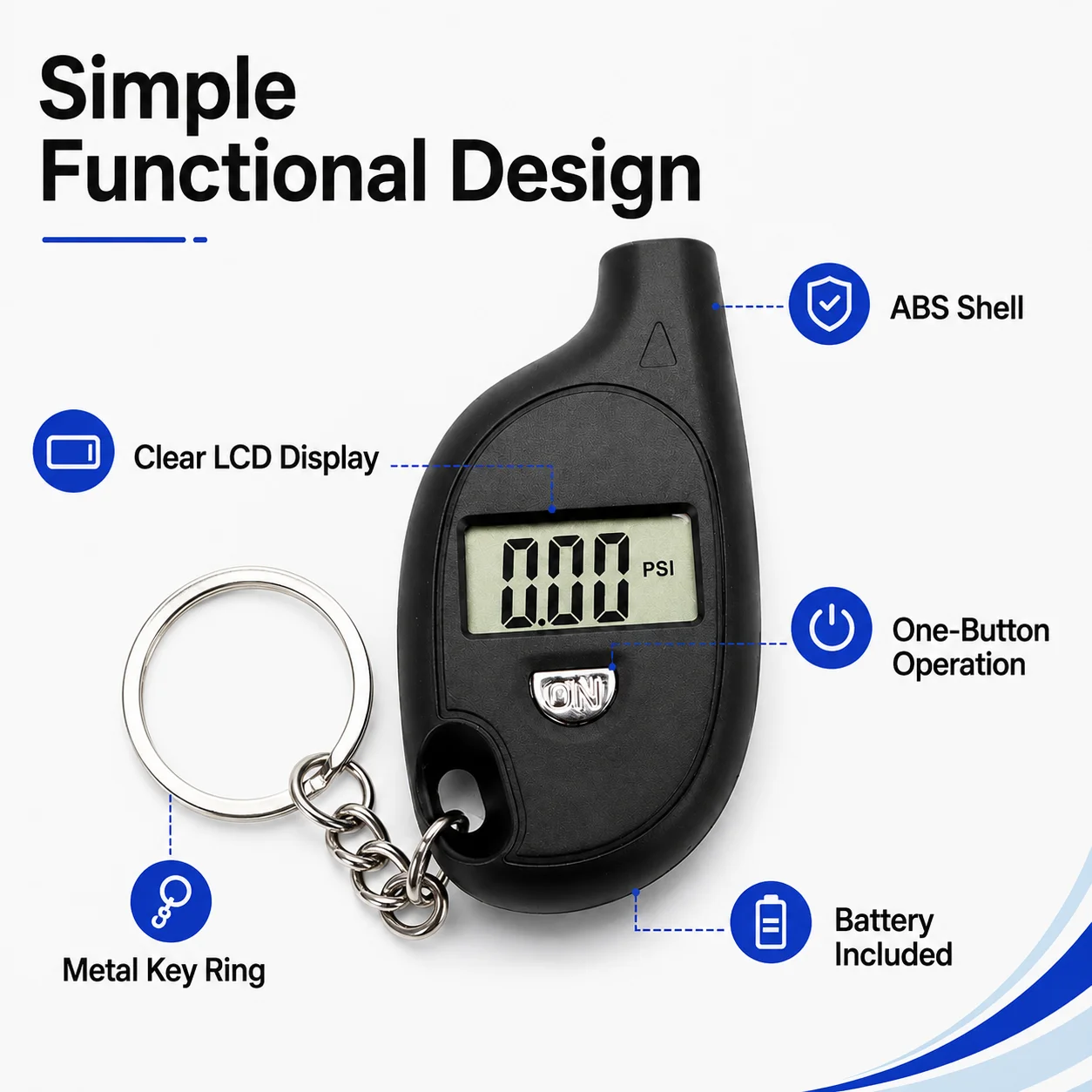 Mini Digital Tire Pressure Gau - Tyre Pressure Gauge recension och pris