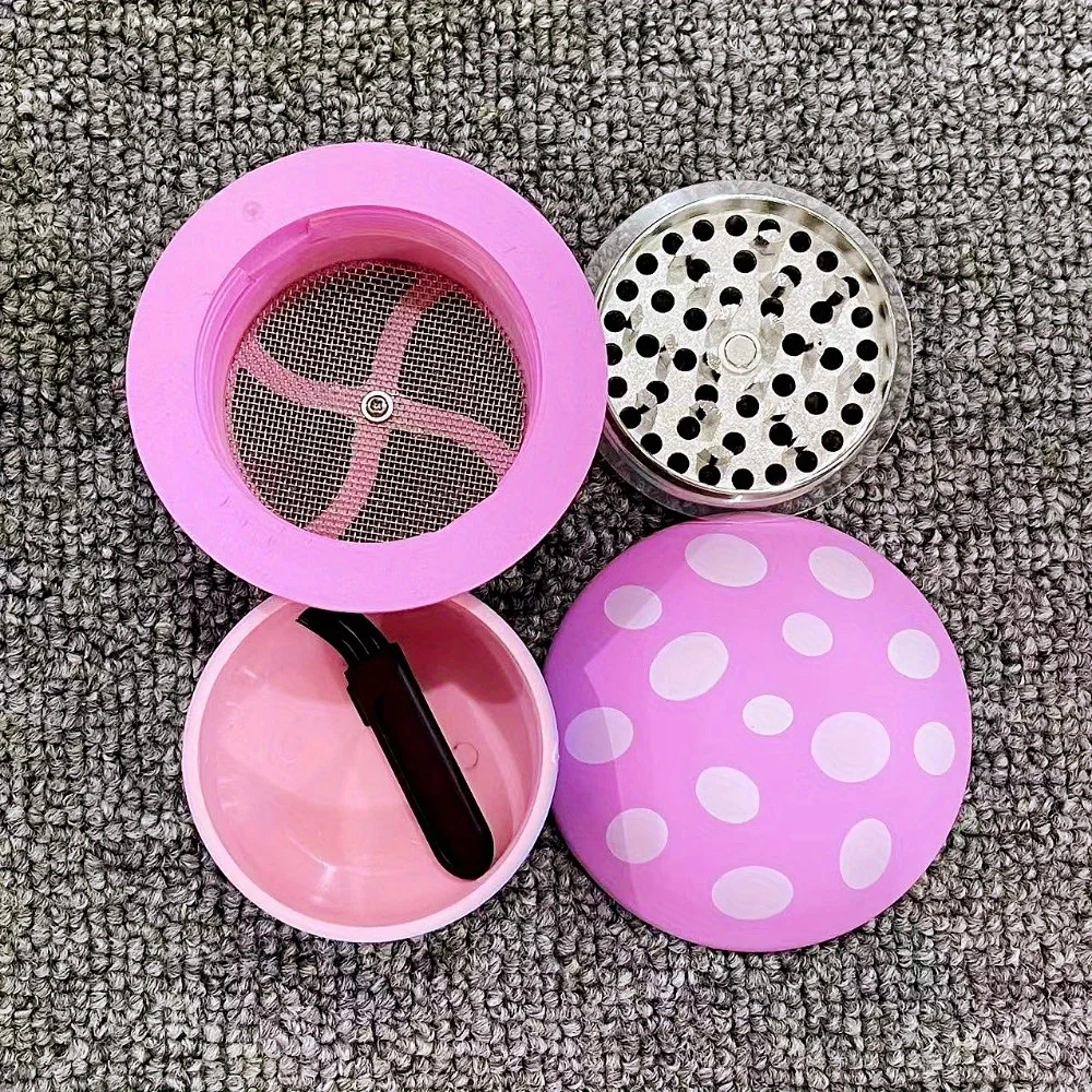 2.5 بوصة المعادن الفطر عشب طاحونة الملح مطحنة التوابل هاون دليل مدقة الفلفل التبغ الخام العشب طاحونة التدخين اكسسوارات #3