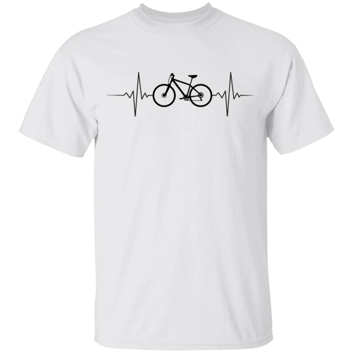 Mountain Biking Biker Heartbeat Youth T-Shirt