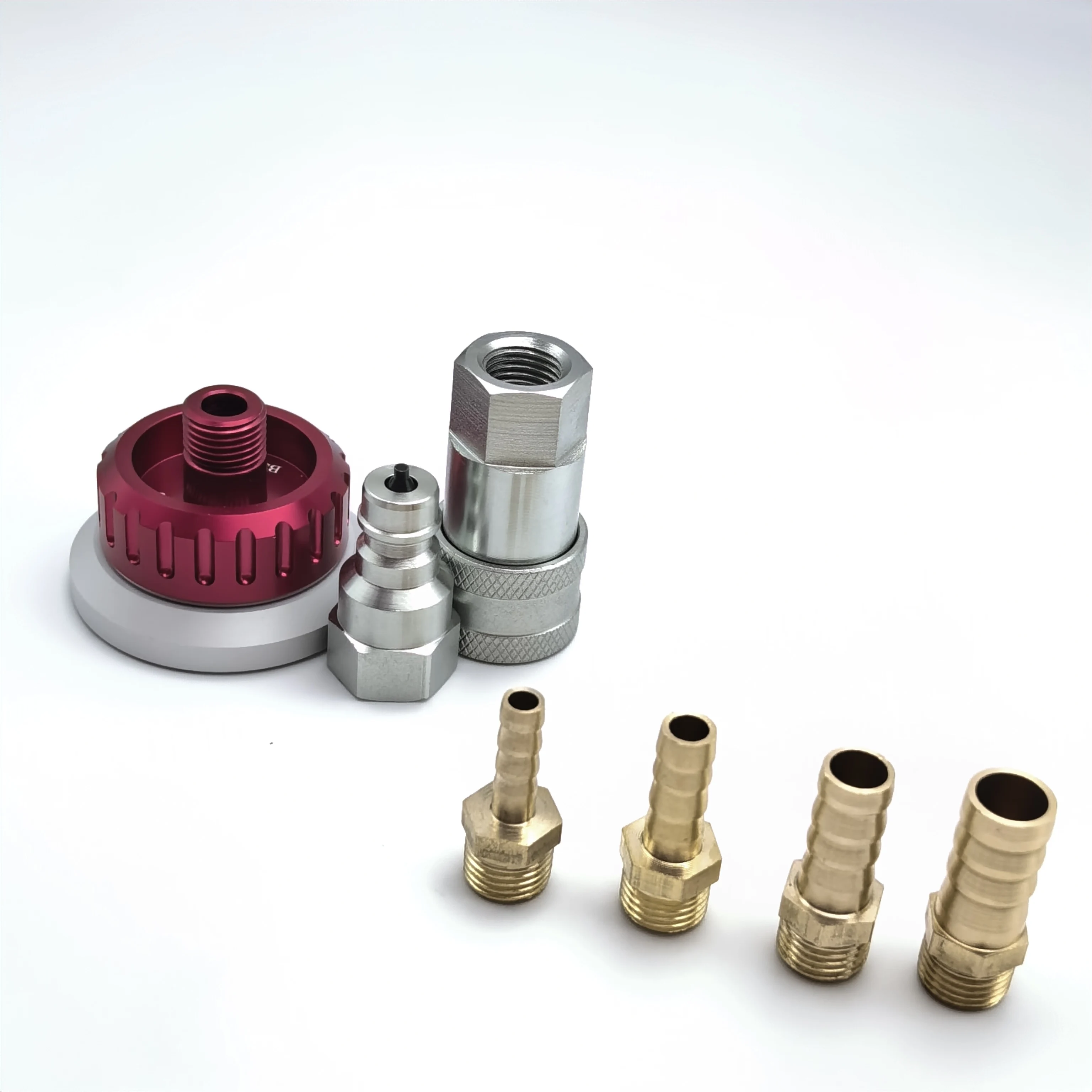 Self Sealing Metal Vacuum Valve Nozzle Reusable Vacuum Bag Connector for Prepreg Vacuum Process Carbon Fiber Resin Infusion