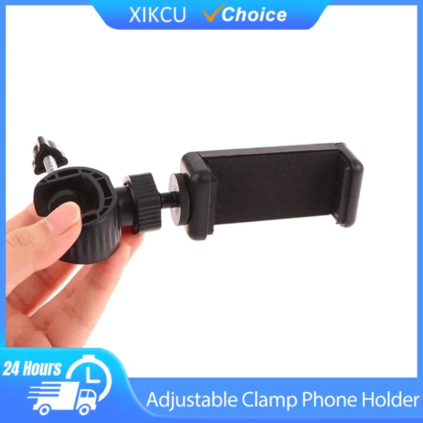 

Многофункциональный 360° ° Регулируемый вращающийся зажим, держатель для телефона, спиральный зажим, адаптер, зажим для всех креплений для смартфона 5-6 дюймов