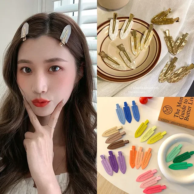 Nowe 2/3/4pcs koreańskie modne złoty biały błyszcząca ozdoba do włosów spinki do włosów z octanu do włosów nakrycia głowy dziewczyny kobiety akcesoria do włosów