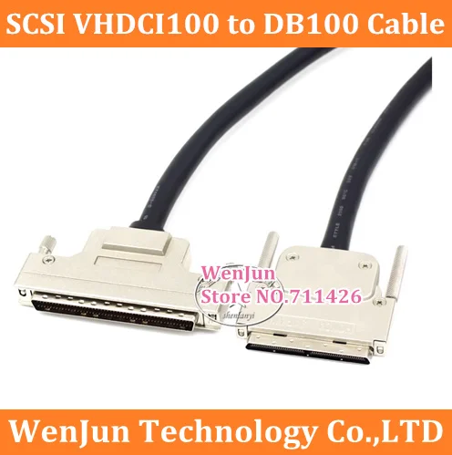 

High Quality SCSI VHDCI100 male to DB100 male Connector Cable SCSI VHDCI 100 pin to DB100 pin Double Shield Power Cable