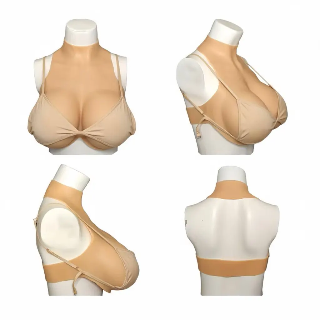 Silicone Fake Boobs for Men - Soft Plump Huge Cup Breast Forms Crossdress Transgender Drag Queen Cosplay Accessory