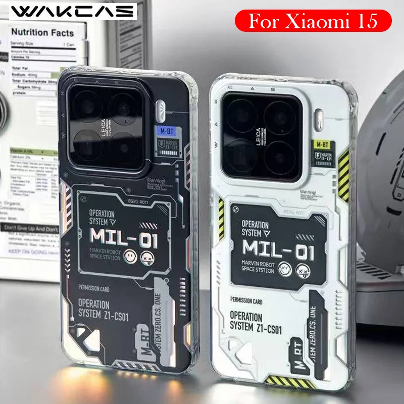 Wakcas Case For Xiaomi 15 Wireless Charging Back Cover Case for XIAOMI 15