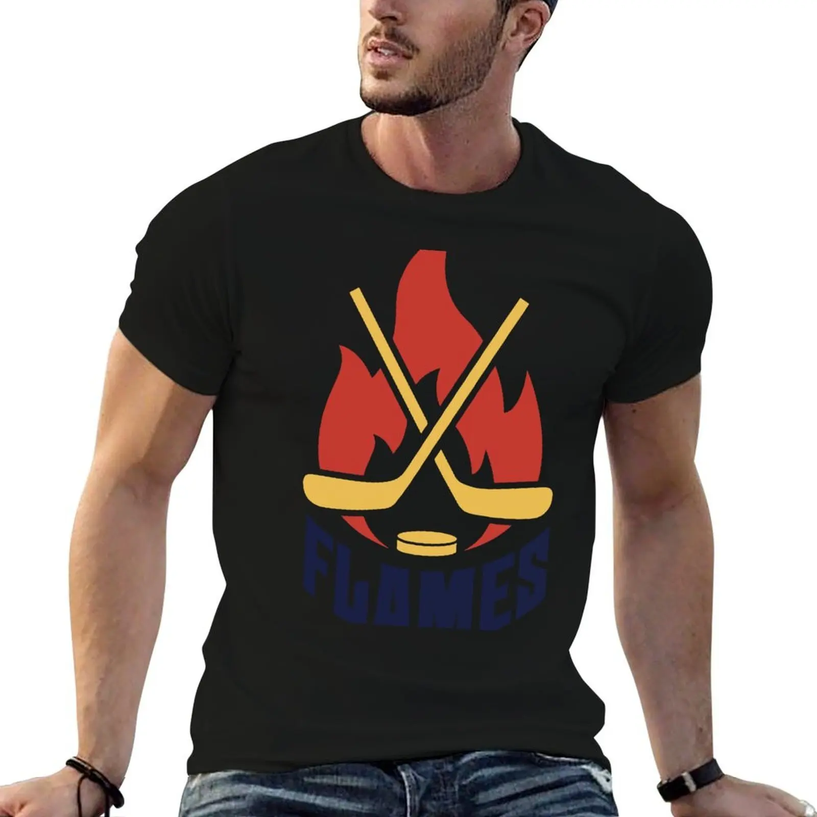 

Футболка Flames Hockey v01 мужская футболка хлопковая футболка с рисунком мужская футболка