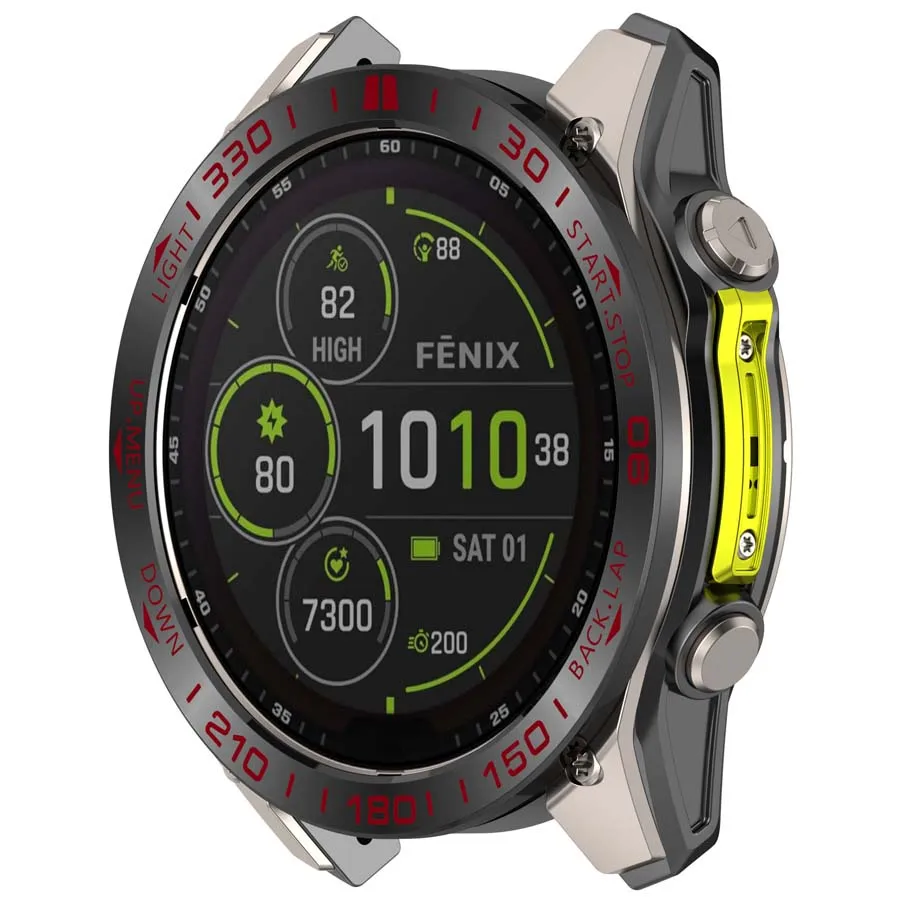 Bezel Ring For Garmin Fenix 9 Pro/9/8 51mm 47mm 43mm Protector Anti-Scratch Metal Protective Case Cover Shell Frame Accessories
