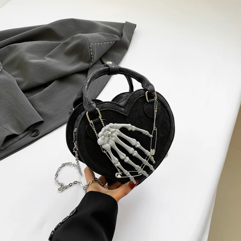 Halloween Gothic Evil Hand Shoulder Bag Women Party Evening Clutch Spooky Handbag Trick or Treat Sling Purse Festa Coin Wallet