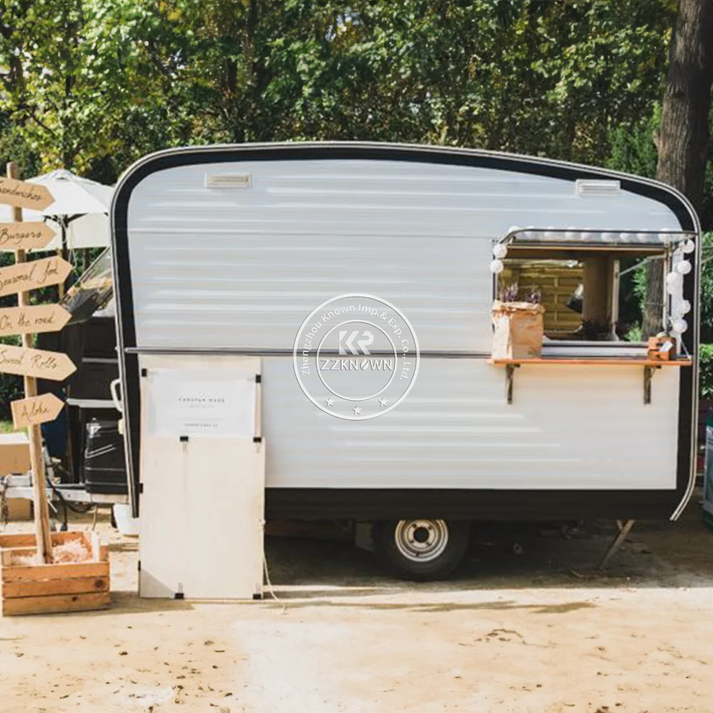 2024 Mobile Food Kiosk Popular Snack Bar Outdoor Food Stall Snack Bubble Tea Kiosk indoor Food Cart