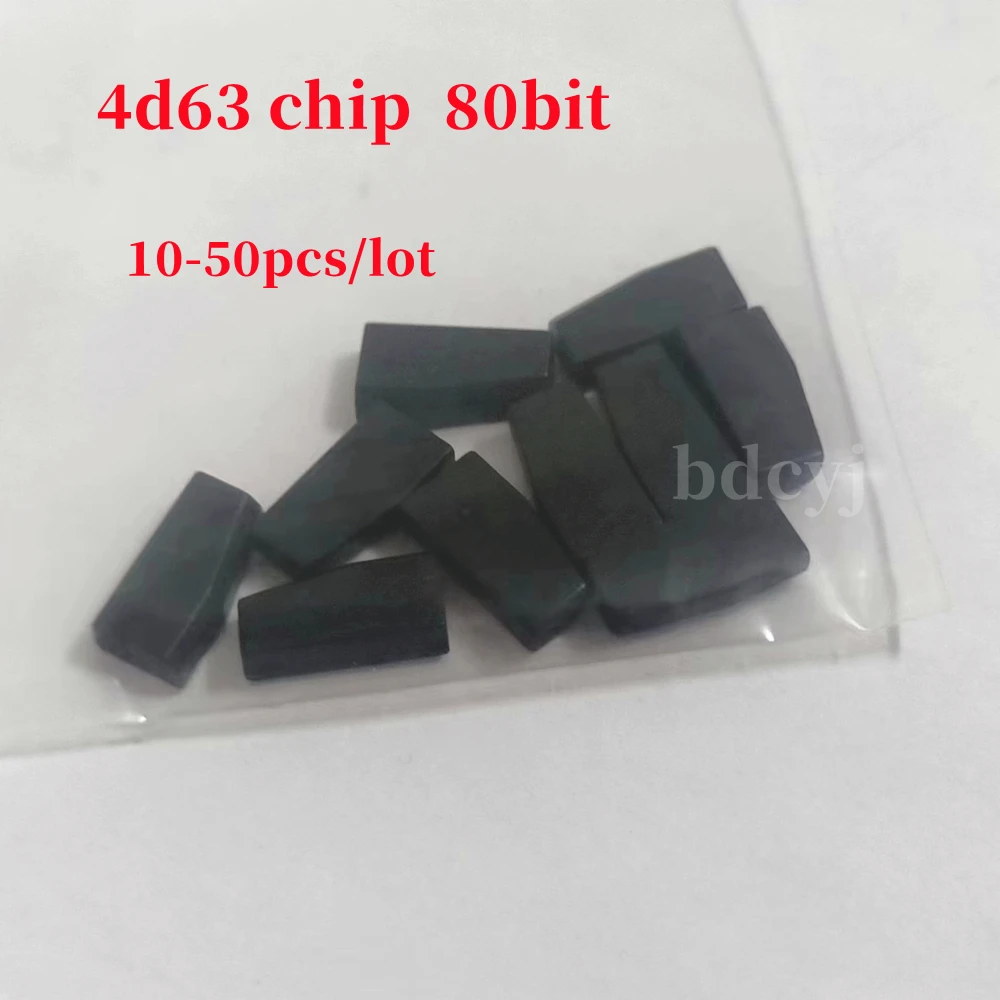 

10/50pcs/LOT NEW 4D63 40/80bit ID63 ID83 TP33 Blank Ceramic Transponder BLACK Chip for Ford Mazda Lincoln Car Key