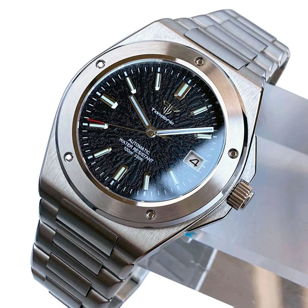 Tandorio 40mm New Engineer Style 10ATM Stainless Steel Automatic Men's Mechanical Watch For Miyota 8215/Asia 2824 Sapphire Glass