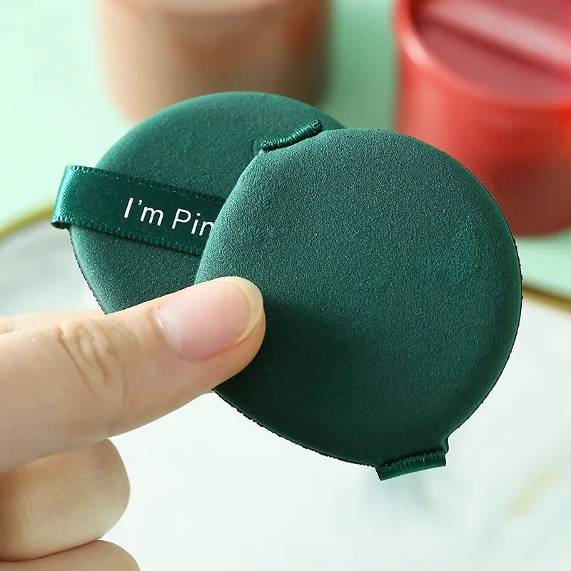 Karsyngirl 7 szt./pudełko Zestaw kosmetycznych gąbeczek do makijażu w kształcie truskawki, dwustronne, miękkie gąbki do makijażu dla kobiet, narzędzia do pudru.