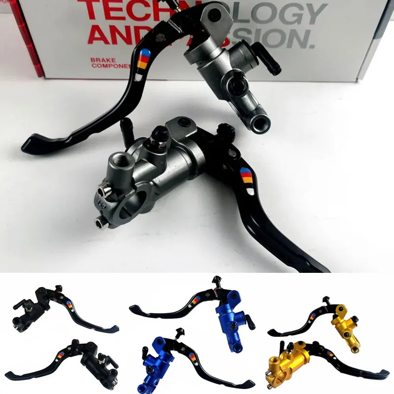 

CNC Aluminum Motorcycle Brake Clutch Lever Set 16mm Piston Universal Items 22mm Handlebar with Mirror Holder Racing Accessories