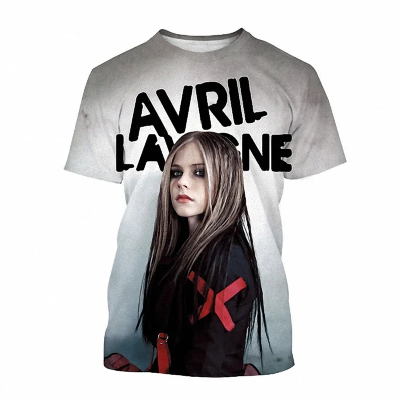 

Avril Lavigne 3D Printed T Shirt Men Women Summer Fashion Casual Short Sleeve Singer Harajuku Streetwear Oversized T-shirt