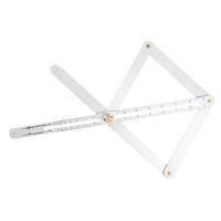 Diagonal Ruler Angle Finder Tool Protractor Cutting Foldable for Woodworking Metal Corner Measuring Large Finger Goniometer