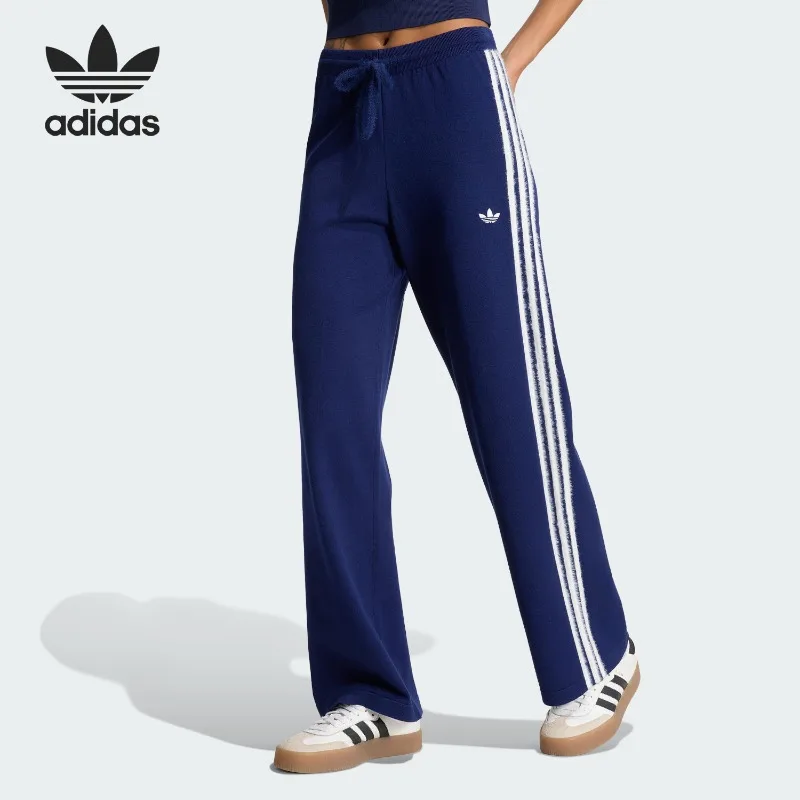 Adidas Clover Women's Striped Casual Lace-Up Track Pants KW2605